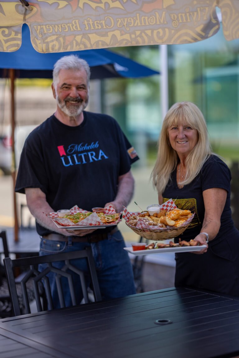 Business owners photographed on location for brand imagery